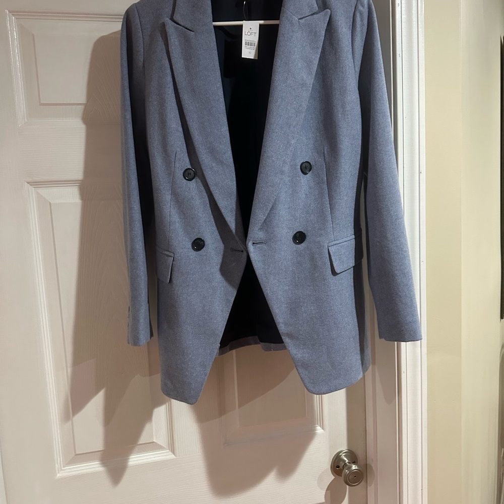 LOFT Blue Structured Blazer